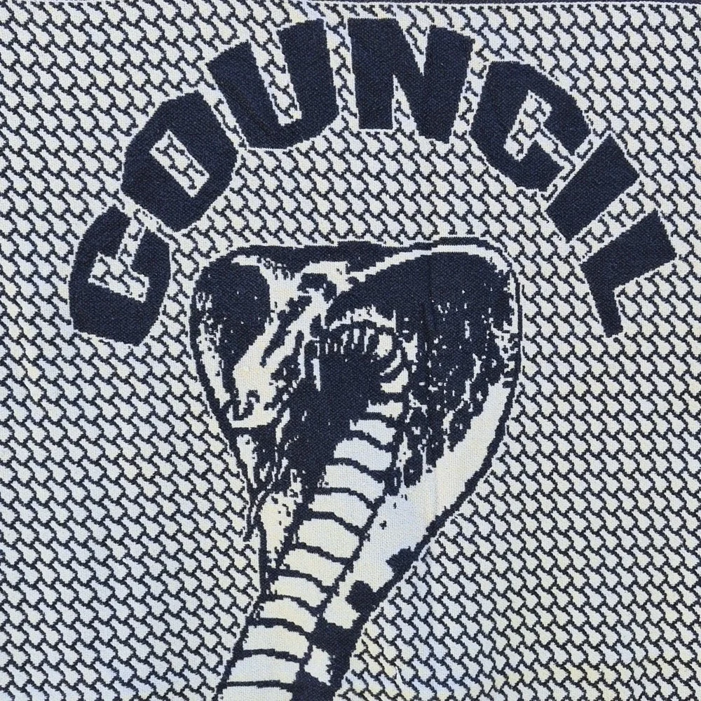 Woven Wall Hanging Banket Council High School Cobra Mascot